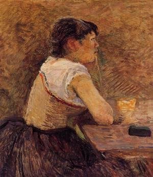 Toulouse-Lautrec - At Gennelle, Absinthe Drinker