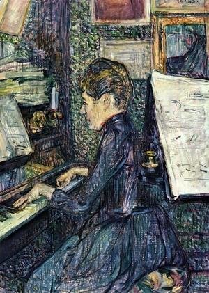 Toulouse-Lautrec - Mille. Dihau Playing the Piano