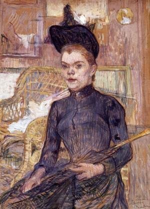 Toulouse-Lautrec - Woman in a Black Hat, Berthe la Sourde