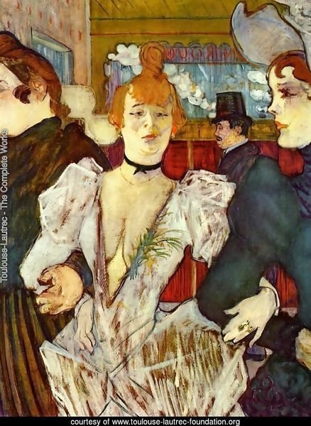 La Goulue Arriving at the Moulin Rouge with Two Women