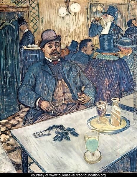 Monsieur Boleau in a Cafe