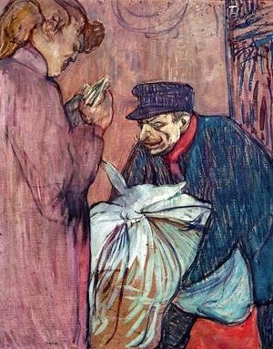 Toulouse-Lautrec - The Laundryman Calling at the Brothal