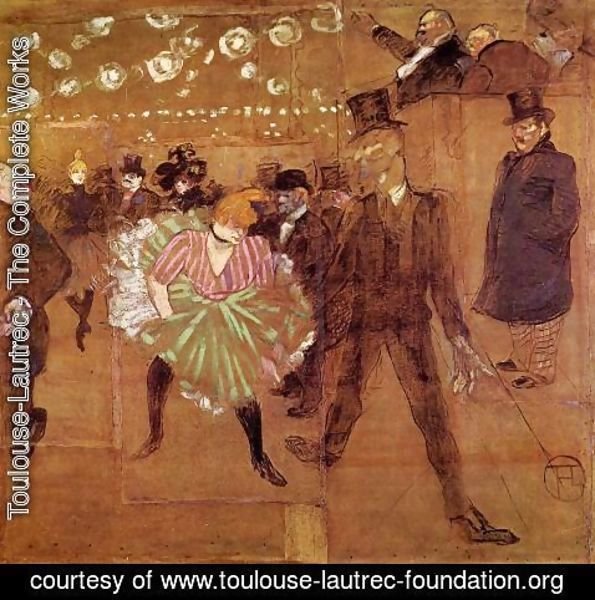 Toulouse-Lautrec - Le Goulue Dancing with Valentin-le-Desosse