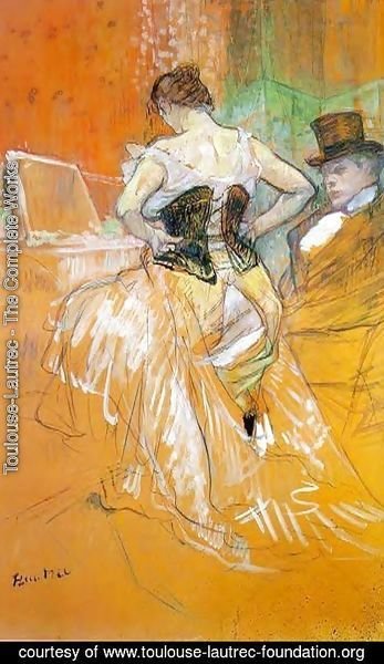Toulouse-Lautrec - Elles: Woman in a Corset