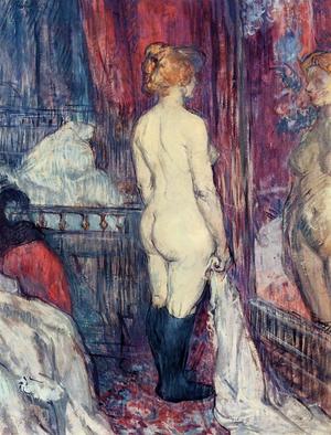 Nude Standing before a Mirror