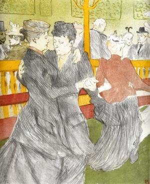 Toulouse-Lautrec - Dancing at the Moulin Rouge
