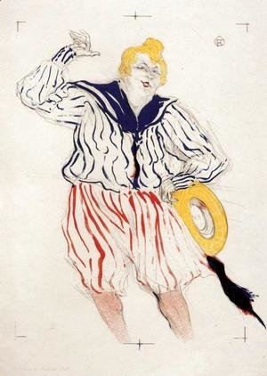Toulouse-Lautrec - The Sailor's Sopng, at the 'Star', Le Havre