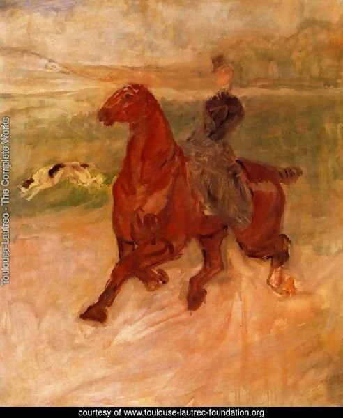 Horsewoman and Dog