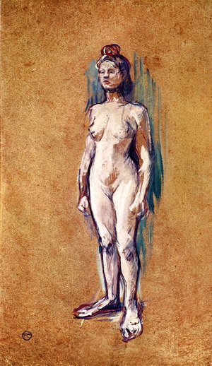 A nude woman