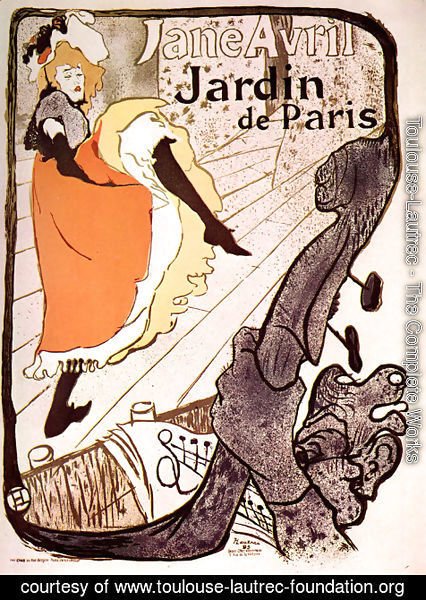 Toulouse-Lautrec - Jane Avril, Jardin de Paris