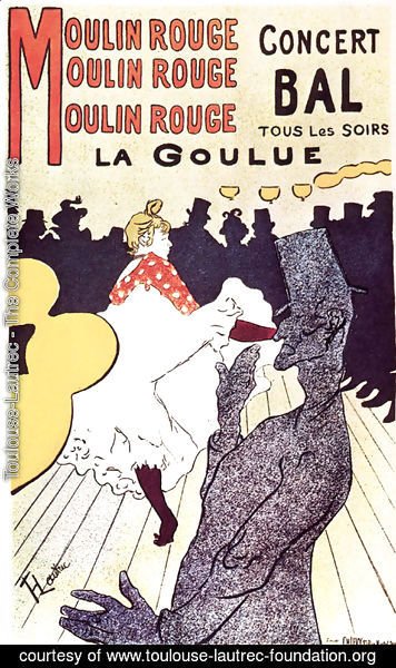 Toulouse-Lautrec - Moulin Rouge, the goulue