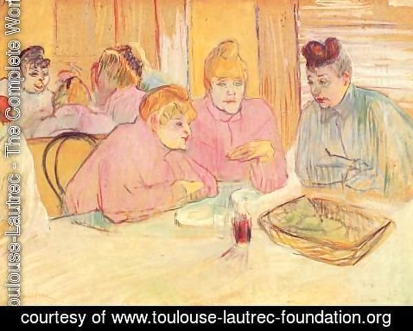 Toulouse-Lautrec - The ladies in the brothel dining-room