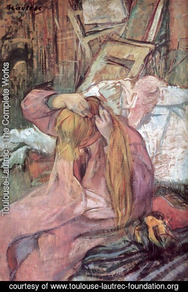 Toulouse-Lautrec - Woman combing her hair 2