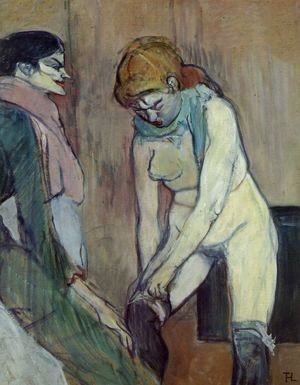 Toulouse-Lautrec - Woman Pulling up Her Stockings