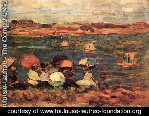 Toulouse-Lautrec - Beach Scene St. Malo 1907