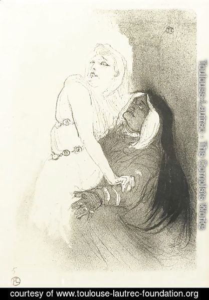 Toulouse-Lautrec - A la Renaissance Sarah Bernhardt dans Phedre