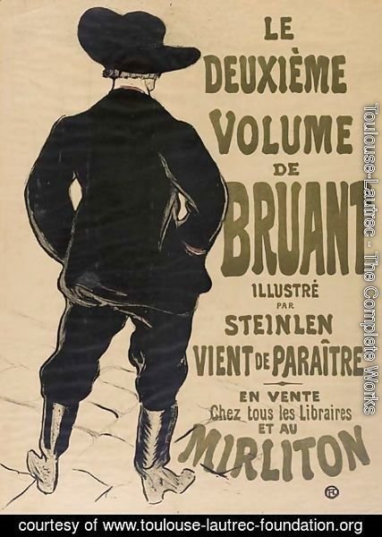 Toulouse-Lautrec - Aristide Bruant (Bruant au Mirliton)
