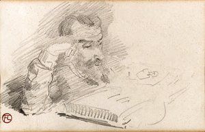 Toulouse-Lautrec - Homme lisant