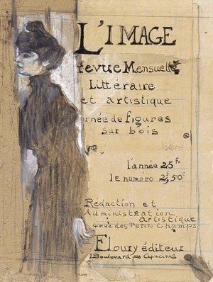 Toulouse-Lautrec - L'Image--Marthe Mellot debout de profil