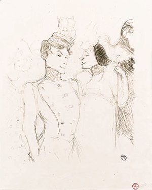 Toulouse-Lautrec - Lender et Lavalliere, dans une Revue aux Varietes