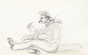 Toulouse-Lautrec - Marin ecrivant