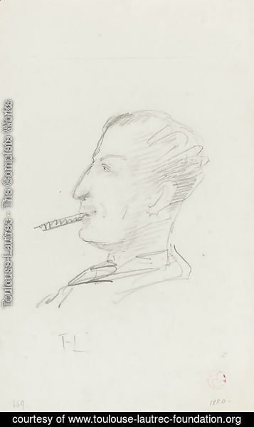 Toulouse-Lautrec - Portrait (recto)