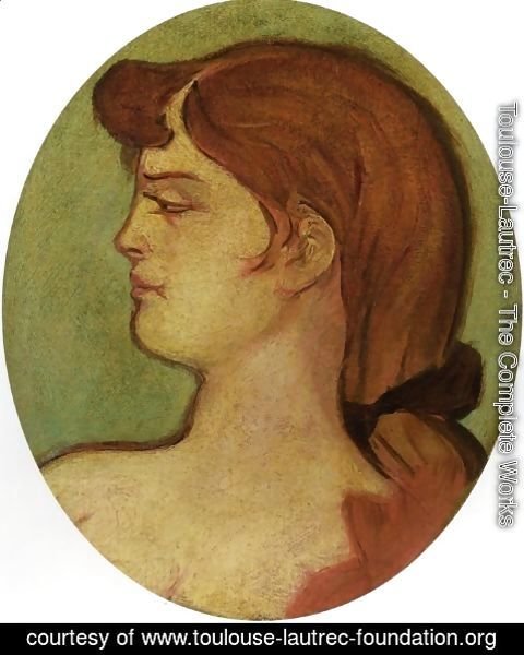 Toulouse-Lautrec - Portrait de femme de la maison de la rue d'amboise