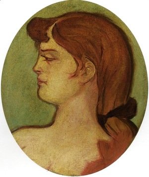 Toulouse-Lautrec - Portrait de femme de la maison de la rue d'amboise
