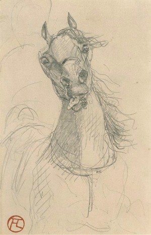 Toulouse-Lautrec - Tete de cheval 2