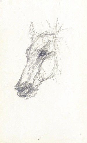 Toulouse-Lautrec - Tete de cheval 3