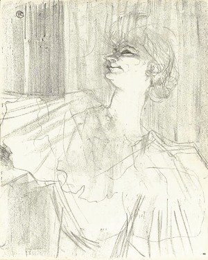 Toulouse-Lautrec - Yvette Guilbert - A Menilmontant de Bruant