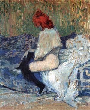Toulouse-Lautrec - Red-Haired Woman on a Sofa