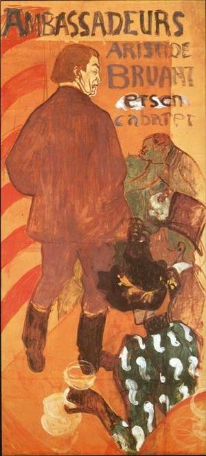 Toulouse-Lautrec - Les Ambassadeurs Aristide Bruant and His Cabaret