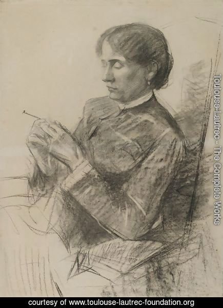 Portrait of Madame la Comtesse Adele de Toulouse Lautrec