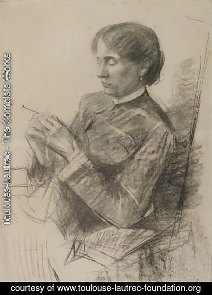 Toulouse-Lautrec - Portrait of Madame la Comtesse Adele de Toulouse Lautrec