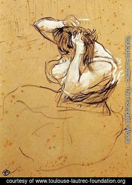 Toulouse-Lautrec - Woman Brushing Her Hair