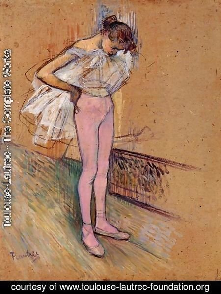 Toulouse-Lautrec - Dancer Adjusting Her Tights