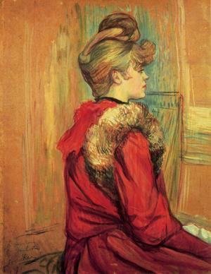 Toulouse-Lautrec - Girl In A Fur   Mademoiselle Jeanne Fontaine