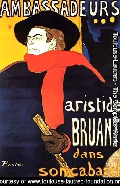 Toulouse-Lautrec - Aristide Bunting In His Cabaret