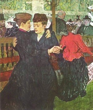 Toulouse-Lautrec - Two Women Dancing At The Moulin Rouge