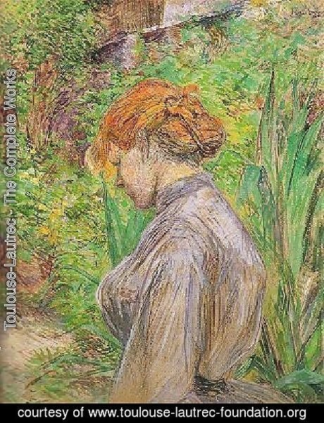 Red Headed Woman In The Garden Of Monsieur Foret