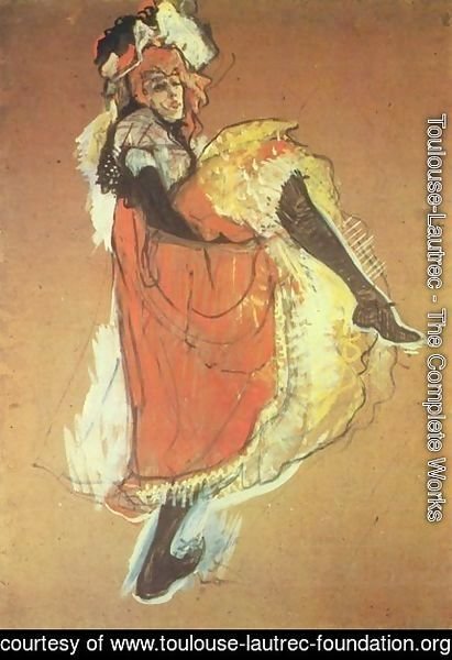Toulouse-Lautrec - Jame Avril Dancing   Study