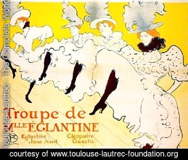 Toulouse-Lautrec - La Troupe De Mlle Eglantine