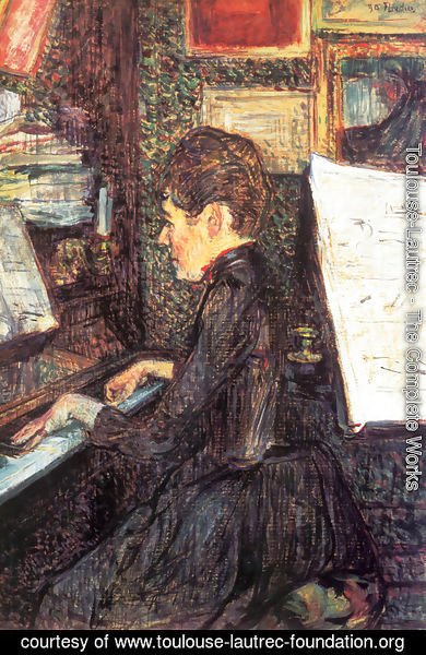 Toulouse-Lautrec - Mlle Marie Dihau At The Piano