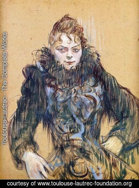 Toulouse-Lautrec - Woman With A Black Feather Boa