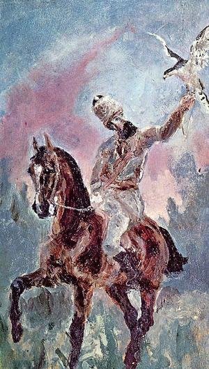 Toulouse-Lautrec - The Falconer Comte Alphonse De Toulouse Lautrec