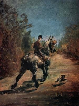 Toulouse-Lautrec - Horse And Rider With A Little Dog